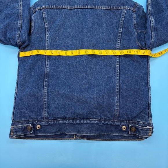 Vintage Gap Pioneer Jacket Mens M Denim Jean Trucker Sherpa Lined Western - Picture 5 of 10